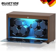 BLUETIDE watch winder box automatic 3/6 Slot wooden Watches Box With Quiet Motor Watch storage box