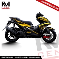 Aerox 155 Decal Sticker Aerox 155 Decal Sticker Aerox Full Body Striping Aerox Ylinesrx Decal
