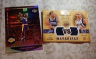 雙星球衣 限號 卡 JASON KIDD vs DERON WILLIAMS #/600 DUAL JERSEY 2009-10 Upper Deck GAME USED MATERIALS 限號 N