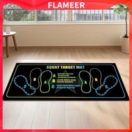 [FlameerMY] Squat Stance Mat Rubber Backing Squat Training Mat Fitness Gear Anti-Slip Printed Markin