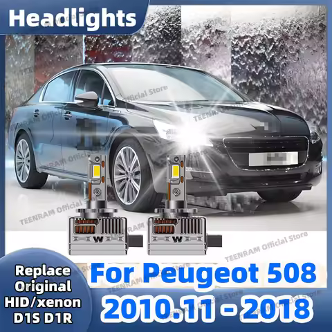 2x D1S LED Headlight Bulbs 50000LM Super Bright D1R UPGRADE LampS For Peugeot 508/508 SW 2011 2012 2