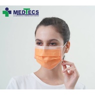 【Philippine cod】 Medtecs Orange N88 Surgical Face Mask 3Ply Fda Approved Astm Level 1 Type Iir