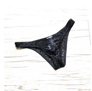 Manvenbeck Mens Underwear Sexy Lace Thong Low Waist U Convex Bag Mens Thong Panties