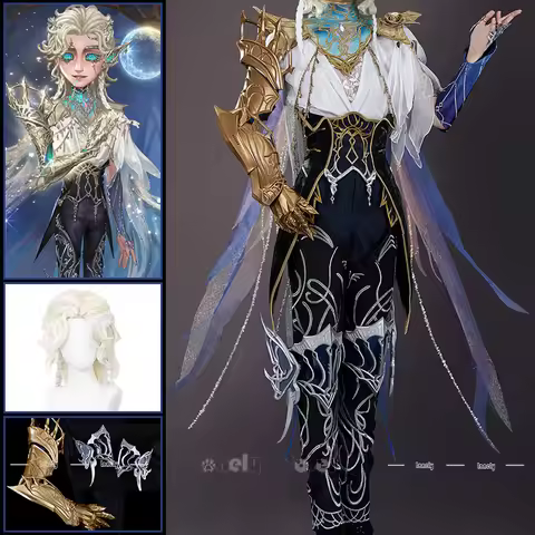 Identity V Matador Cosplay Costume Wig Dasein Hernando Romero Outfit Headwear Shoulder Armor Ribbon 