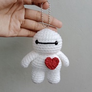 GANTUNGAN Keychain - Baymax Knitted Keychain Amigurumi Gift and Souvenir