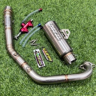 Mafia Fullset Mx king 150 Exhaust MUST UNDERBOUN + Silencer Bujel Gp9 17cm (BONUS HRC HOSE)