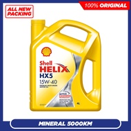 (NEW PACKING) Shell Helix HX5 15W40 SN PLUS Engine Oil (4L) 15W-40