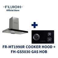 FUJIOH FR-MT1990R Chimney Cooker Hood (Recycling) + FH-GS5030 Gas Hob with 3 Burners