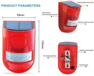 Solar DAYTECH Siren With Motion Sensor Safety Flashing Light 6L
