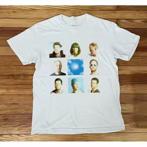 NEW LCD Soundsystem Band Faces White All Size T Shirt AR773