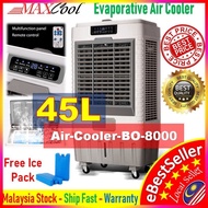 MaxCool 30-45L Evaporative Air Cooler 45L Water Tank Mist Fan 3x Cooling Pad Air Cond Penyejuk Udara