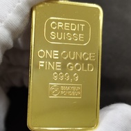 Swiss Bank 1 oz Gold Bar Commemorative Coin Alien Gold Coin Coin Foreign Currency Collection Crafts 