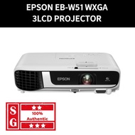 Epson EB-W51 WXGA 3LCD Projector | Epson Projector Portable Office Projector Epson Ceiling Projector EBW51