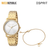 Esprit Gold Stainless Steel Watch For Women EES1L183M2065