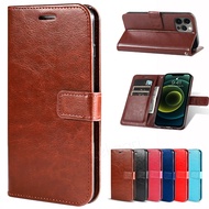 Simple Flip Wallet Case for Vivo IQOO 10 9 8 7 6 5 Neo 3 9S SE Pro+ Plus 5G Retro Leather Card Holde