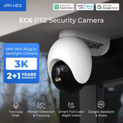 IMILAB EC6 3K/4K Outdoor Smart WiFi Camera for Home Security 24/7 Recording 360° PTZ Auto-Tracking A