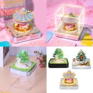 weroyal 2025 Light Up Desk Calendar 3D Paper Carving Art Calendar Note Pad 2025 Timepiece Calendar T