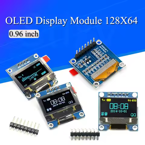 0.96 inch oled IIC Serial White OLED Display Module 128X64 I2C SSD1306 12864 LCD Screen Board For Ar