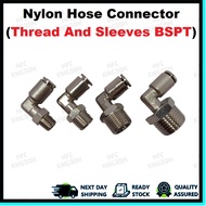 Nylon Hose Connector / Air Hose Connector / Tubing Hose Connector / Fitting / 1/8", 1/4", 3/8", 1/2"