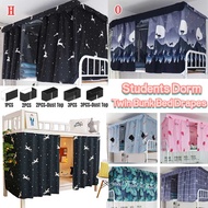 Universal Student Dormitory Bed Curtain Blackout Cloth Dust-proof Bed Tent Curtain Single Sleeper Bunk Bed Curtain Sleep Privacy Protection