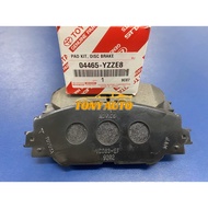 ORIGINAL TOYOTA HARRIER ZSU60 2.0 only* (2013-2015) FRONT DISC BRAKE PAD  04465-YZZE8