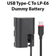 [KingMa] LP-E6 to USB Type-C Dummy Battery for Canon EOS 6D 7D 60D 70D 80D / LPE6 / LP E6