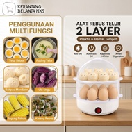 14 Egg Boiler Electric Egg Steam Double Layer