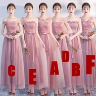 pre order bridesmaid dress baju pesta panjang pink