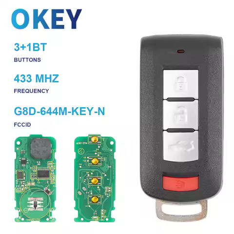 Okey Remote Car Key 434MHz ID46 PCF7952 For Mitsubishi Lancer Outlander 2008-2016 G8D-644M-KEY-E Pro