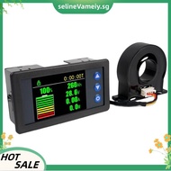 Battery Capacity Monitor DC 10-100V Voltage Current Power Display Coulomb Meter Hall Sensor Voltmete