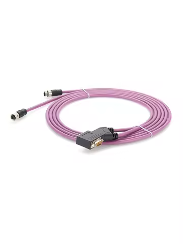 CAN Bus CANopen PLC adapter 35° DB9 to M12 A Code 5Pin Cable for Gateway to Fieldbus Compatible SUBC