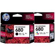HP 680 Ink Advantage Black (F6V27AA) / TriColor (F6V26AA) Ink Cartridge