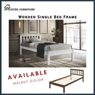 MF CRYSTAL Wooden Single Bed Frame Single Solid Wood Bed Single Size Katil Single Murah Katil Bujang Katil Kayu Single
