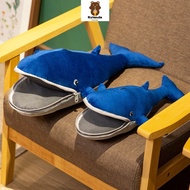 LON Zipper Mouth Whale Plush Toy for Kid Boy Soft Cute Whale Dolphin Plushie Pillow Office Bed Cushi