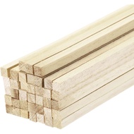 MECCANIXITY Square Wooden Sticks, 10"x5/64"x5/64" Dowel Rod Unfinished Hardwood Stick Craft Twigs Lo