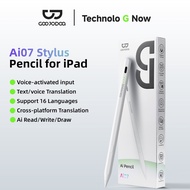 GOOJODOQ GD16 AI Translation Stylus Pen with Voice-to-Text Recorder & Palm Rejection for Pad