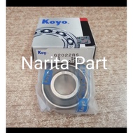Bearing 6202 2RS Koyo rubber cap Size: 15x35x11