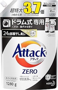 Kao Attack Zero Laundry Detergent Liquid Refill Large Size Drum Type -1280G