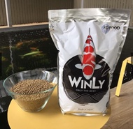 อาหารปลาคาร์ฟ  WinLy koi Food ขนาด 4 kg. มี 2 สูตร  สูตรเร่งโต  สูตรเร่งสี