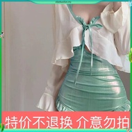 Swimming Suit Woman Sexy 2 Piece 2024 Bodycon Padding Push Up Plain Sleeveless Backless Beachwear Dr