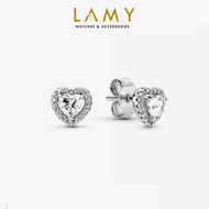 Khuyên tai nữ LAMY Retro Heart Shaped Earrings 3008SV - Khuyên tai bạc cao cấp S925 ALE