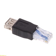 Doublebuy 1-Pack USB - RJ45 USB2 0 A Female to RJ45 Ethernet Male AF-8P8C Connector USB Transfer  Pl