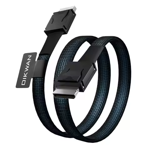 JonISerl Oculink Cable PCIe 4.0 SFF-8611 4i Male Extension Cable for Oculink eGPU onexGPU Mini PC SS