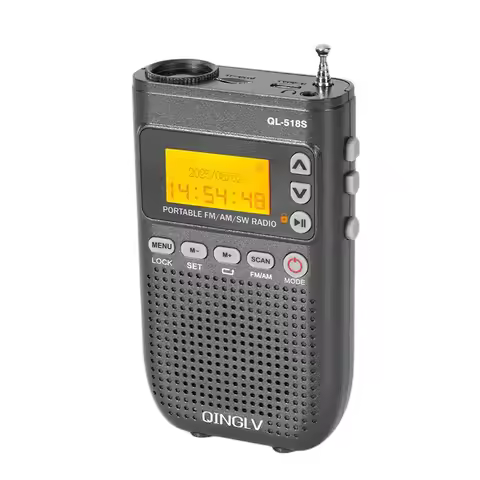 QL-518S Portable BT Transmitter Radio Support FM / AM /SW/ MP3