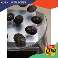 Murni Aksesoris. Batu Kuningan dengan Lafadz Allah & Nabi Muhammad bentuk sidik jari bahan Kuningan