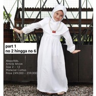 Part 1 Baju Muslim Anak Perempuan Sarimbit Ihram Ihrom Putih Dannis