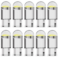 【New Arrivals】 100x W5w Led T10 Car Cob Glassy 6000k White Auto Automobiles License Plate Lamp Dome 