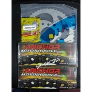 Sprocket Set For GPX Legend 200/Legend250 Twins Rear Sharky 428-52 Teeth + 2 428-136L Chains (Single