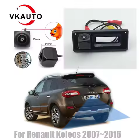 VKAUTO Fish Eye Rear View Camera For Renault Koleos For Samsung QM5 H45 HY 2007~2016 CCD HD Reverse 