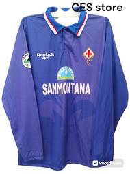 jersey baju olahraga sport bola retro fiorentina